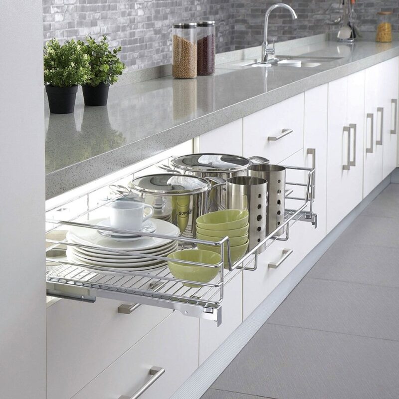 Giá Bát Đĩa Cánh Mở Giảm Chấn Nan Vuông Taura Ck017