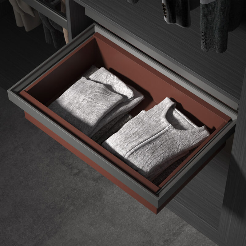 Giá Để Đồ Gấp Âm Tủ Màu Xám Taura Wd06-Gr