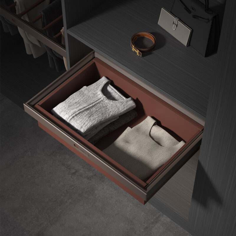 Giá Để Đồ Gấp Âm Tủ Màu Nâu Taura Yd06-Br