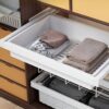 Giá đựng đồ gấp âm tủ màu trắng Taura SV01-WH 4 Giá đựng đồ gấp âm tủ màu trắng Taura SV01-WH 4