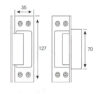Bản lề âm cửa bằng inox 304 Taura DL-L033 4 Bản lề âm cửa bằng inox 304 Taura DL-L033 4