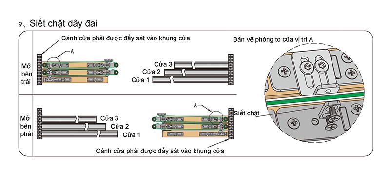 Ảnh Bộ phụ kiện cửa trượt đồng bộ 4 cánh Taura DL-P126A - 11 Ảnh Bộ Phụ Kiện Cửa Trượt Đồng Bộ 4 Cánh Taura Dl-P126A - 10