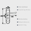 Khóa cửa thép không gỉ tay gạt hiện đại Taura DL314D 4 Khóa cửa thép không gỉ tay gạt hiện đại Taura DL314D 4