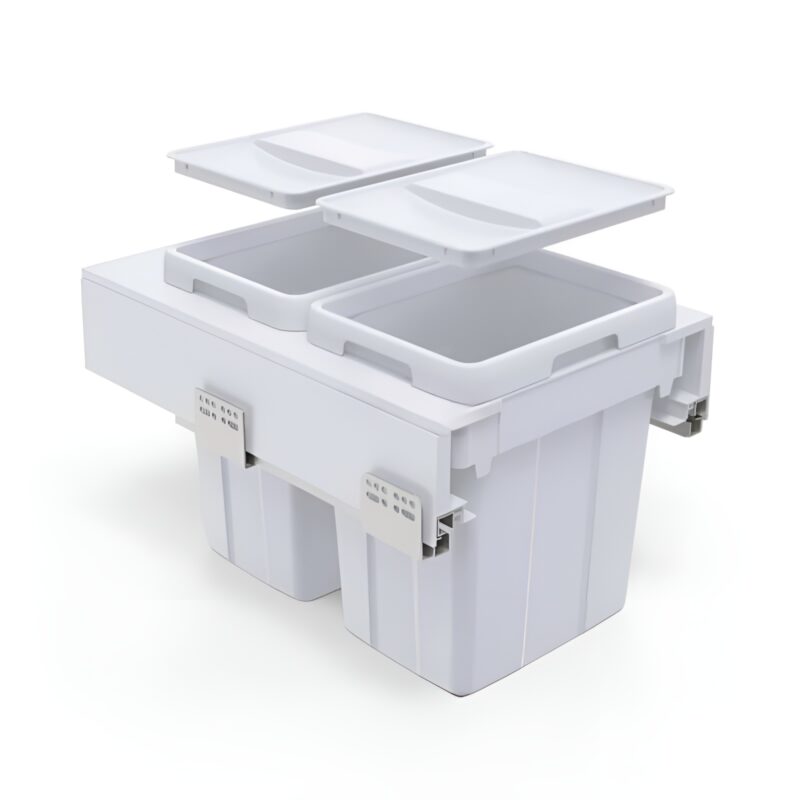 Thùng Rác Âm Tủ Hai Ngăn Thông Minh Taura Brd400-13W 2