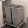 Thùng rác đôi âm tủ loại 70 lít Taura WRB450 3