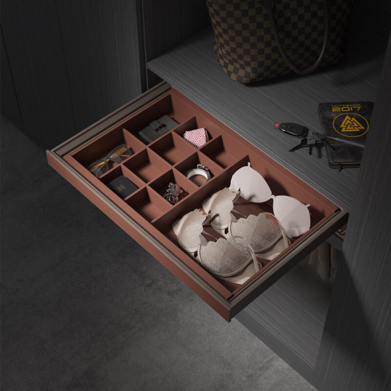 Ngăn Kéo Chia Ô Để Đồ Lót Taura Ys09-Br