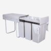 Thùng rác âm tủ ba ngăn loại 30 lít Taura DB-310CS 3 Thùng rác âm tủ ba ngăn loại 30 lít Taura DB-310CS