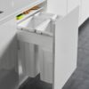 Thùng rác âm tủ dung tích 72L tiện dụng Taura BRD600-72W