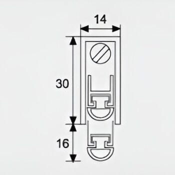 Thanh chắn bụi hợp kim nhôm thông minh Taura DL-EB01 3 Thanh chắn bụi hợp kim nhôm thông minh Taura DL-EB01 3