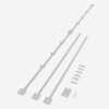 Thanh chống cong tủ quần áo tủ bếp Taura T202 4 Thanh chống cong cho tủ quần áo tủ bếp Taura T202