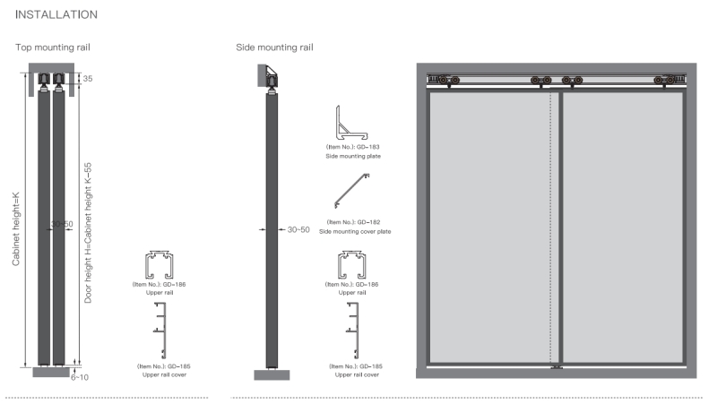 Ảnh Bánh Xe Cửa Lùa Tải Trọng Lớn Cho Cửa Nhôm Taura T903C - 9