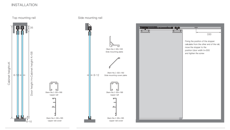 Ảnh Bánh Xe Giảm Chấn Cho Cửa Lùa Kính Taura T905D - 5