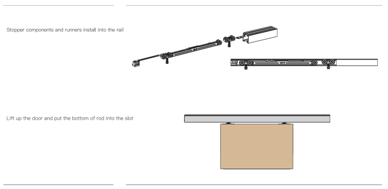 Ảnh Bánh Xe Giảm Chấn Cho Cửa Trượt Bằng Gỗ Taura T905B - 13