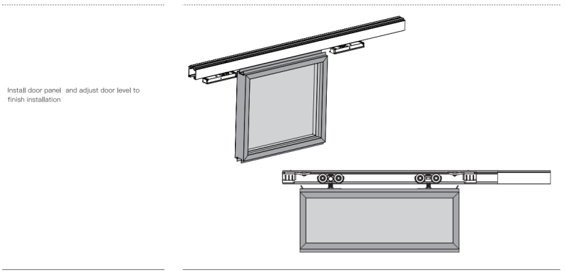 Ảnh Bộ Bánh Xe Cửa Lùa Nhôm Giảm Chấn Tiện Lợi Taura T905C - 11