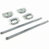 Bộ bánh xe cửa trượt cho tủ 3 cánh giảm chấn Taura T309B 8