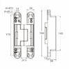 Bản lề âm cửa gỗ chịu lực Taura DL-L099T 10 Bản lề cửa gỗ điều chỉnh tiện lợi Taura DL-L099T