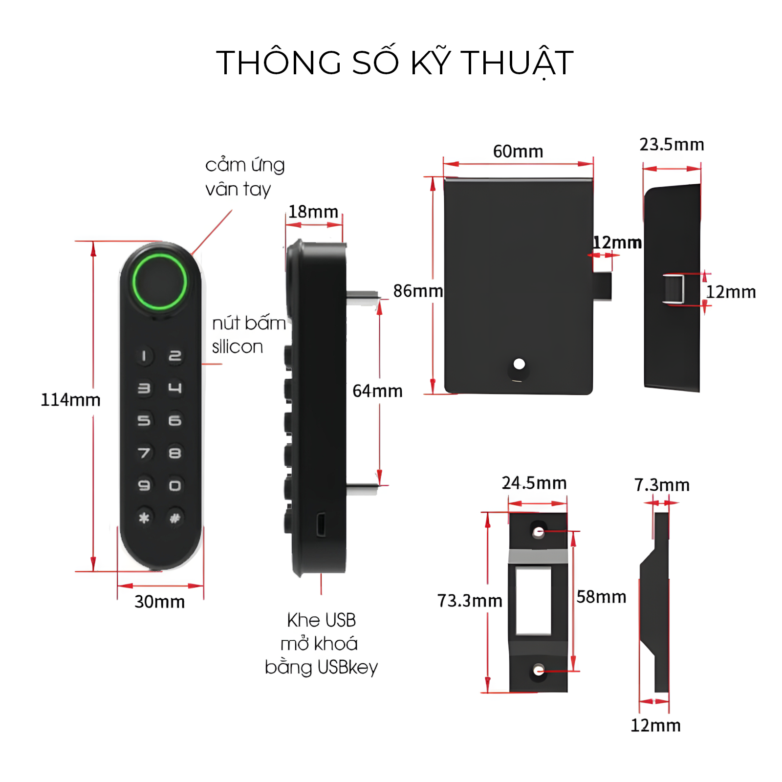 Khóa Điện Tử Thông Minh Tiện Lợi Taura Ylf020