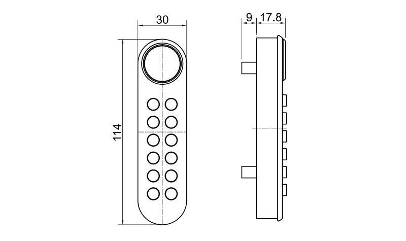 Khóa Thẻ Từ Ngăn Kéo Thông Minh Taura F034