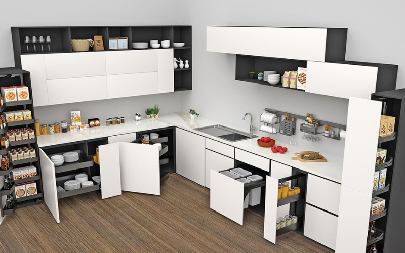 Phụ kiện tủ bếp dưới cao cấp chính hãng