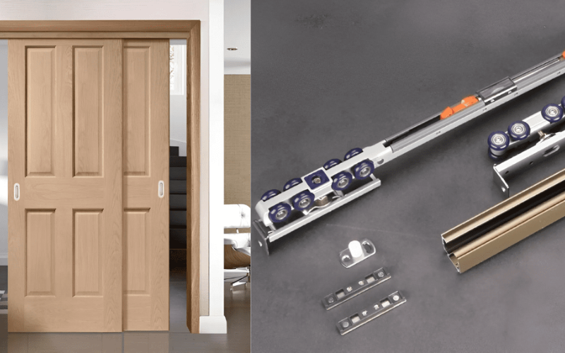 Bộ Ray Cửa Lùa Gỗ Chất Lượng Cao, Giá Tốt