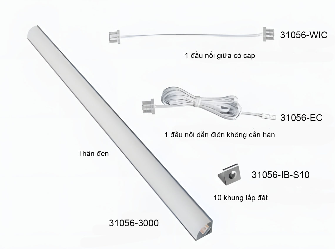 Ảnh Đèn Led Tuyến Tính Âm Tủ Bếp Taura 31056 - 6