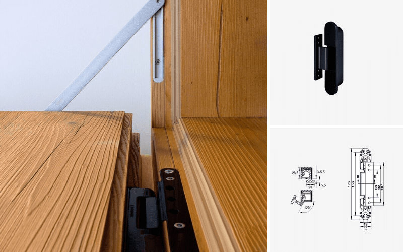 Cách nhận biết bản lề âm cửa gỗ kém chất lượng