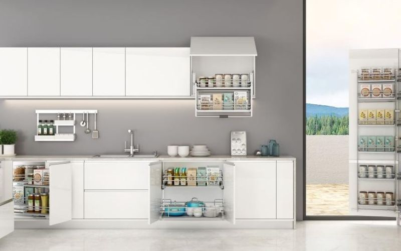 Bộ phụ kiện tủ bếp thông minh sang trọng