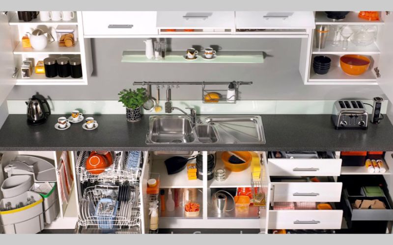 So sánh phụ kiện tủ bếp inox 304 và inox 201 chi tiết