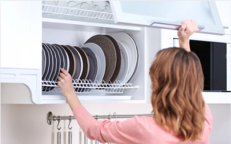 Tủ đựng chén bát thông minh hiện đại