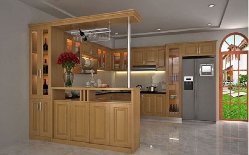Ảnh 7 Ý Tưởng Thiết Kế Quầy Bar Bếp Bằng Gỗ Scandinavian Đẹp - 2 Quầy Bar Bếp Bằng Gỗ Đơn Giản Tinh Tế