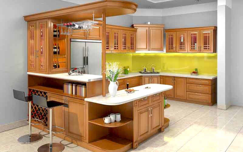 Ảnh 7 Ý Tưởng Thiết Kế Quầy Bar Bếp Bằng Gỗ Scandinavian Đẹp - 3 Không Gian Bếp Có Quầy Bar Bằng Gỗ Sang Trọng