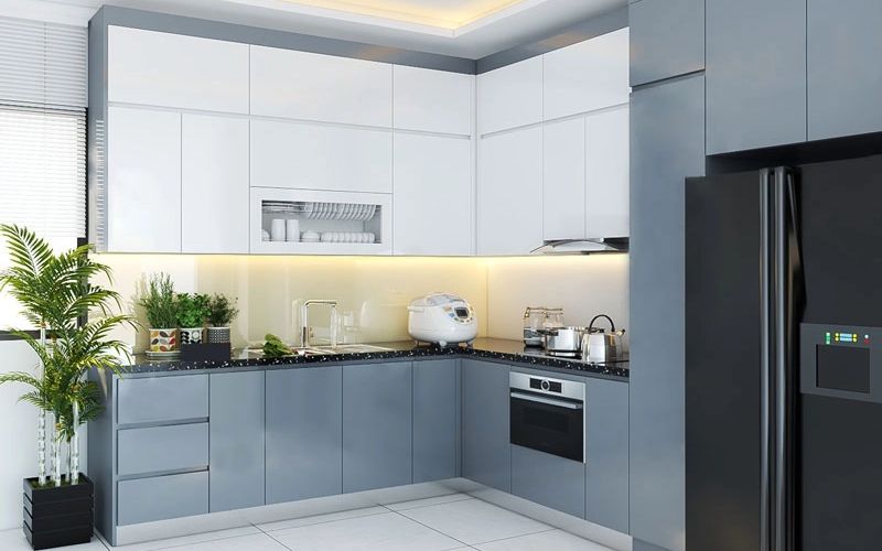 Ảnh 7 Ý Tưởng Trang Trí Nội Thất Bếp Chữ L Cho Nhà Ống Hẹp - 2 Ý Tưởng Trang Trí Nội Thất Bếp Chữ L Tiết Kiệm Diện Tích