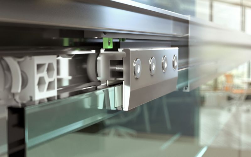 Ảnh Phân Biệt Các Loại Ray Lùa Cửa Kính Phổ Biến Hiện Nay - 5 Ray Lùa Cửa Kính Giảm Chấn