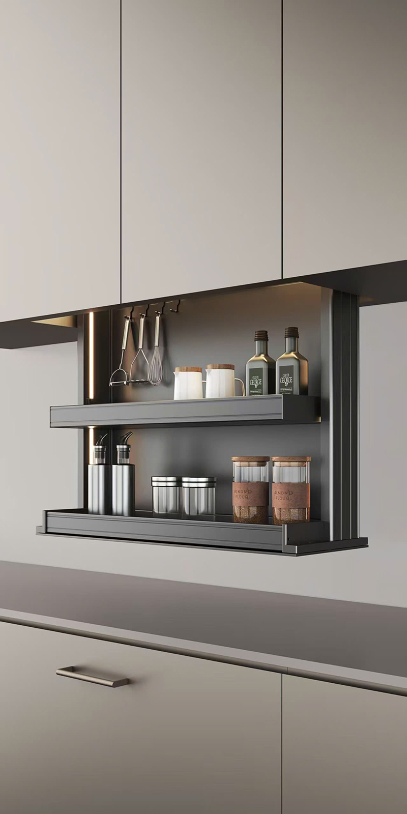 Ảnh Giá nâng hạ bát đĩa gia vị điều khiển giọng nói Taura CT20 - 87