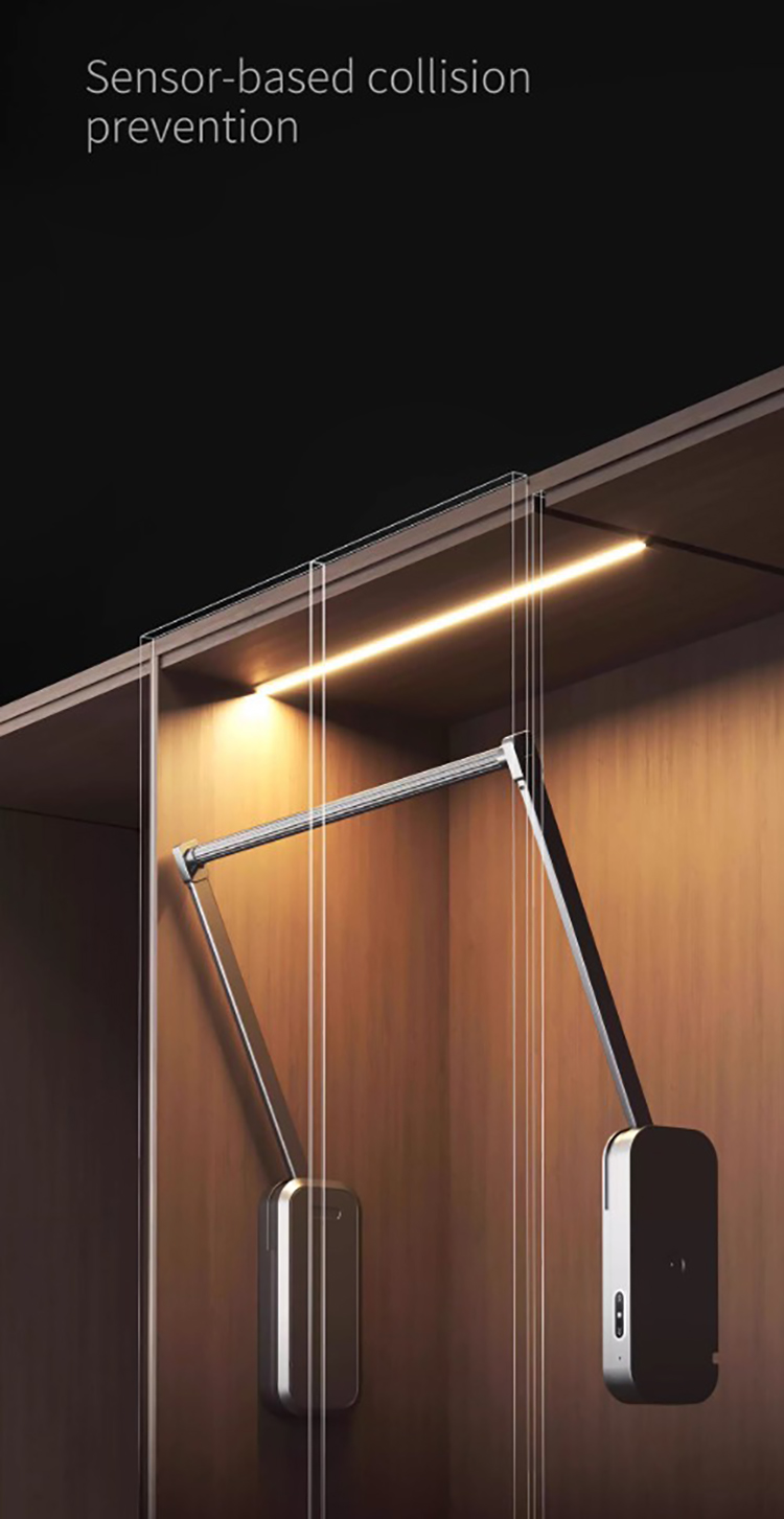 Ảnh Giá Nâng Hạ Treo Quần Áo Điều Khiển Giọng Nói Taura Ct071 - 11