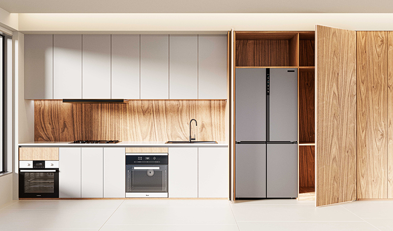 Ảnh Phụ kiện cửa trượt nhấn mở giấu cánh cho tủ cao 2400mm Taura T296N14 - 25