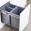 Thùng rác âm tủ cánh kéo 3 ngăn 40 lít DB-400CS 4