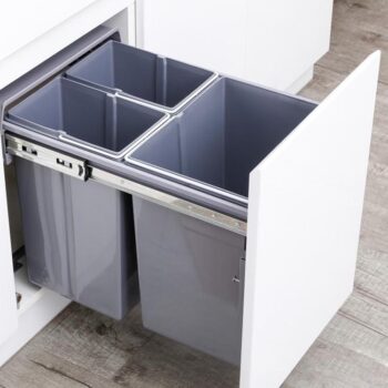 Thùng rác âm tủ cánh kéo 3 ngăn 40 lít DB-400CS 3