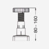 Chân nhựa tăng chỉnh cho tủ bếp Taura MT-80 7 Chân nhựa tăng chỉnh cho tủ bếp Taura MT-80 7