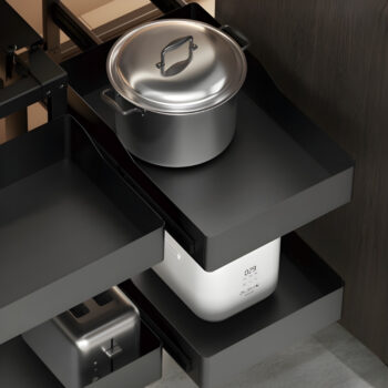 Giá liên hoàn góc tủ bếp thép phủ nano Taura 81004 3