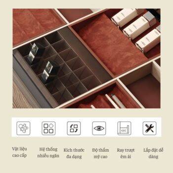 Khay sắp xếp mỹ phẩm âm tủ cao cấp Taura 24376 3