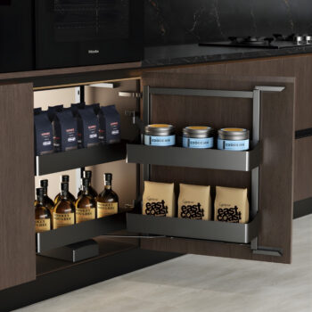 Tủ đồ khô 2 tầng cánh mở cho tủ bếp dưới Taura 81352