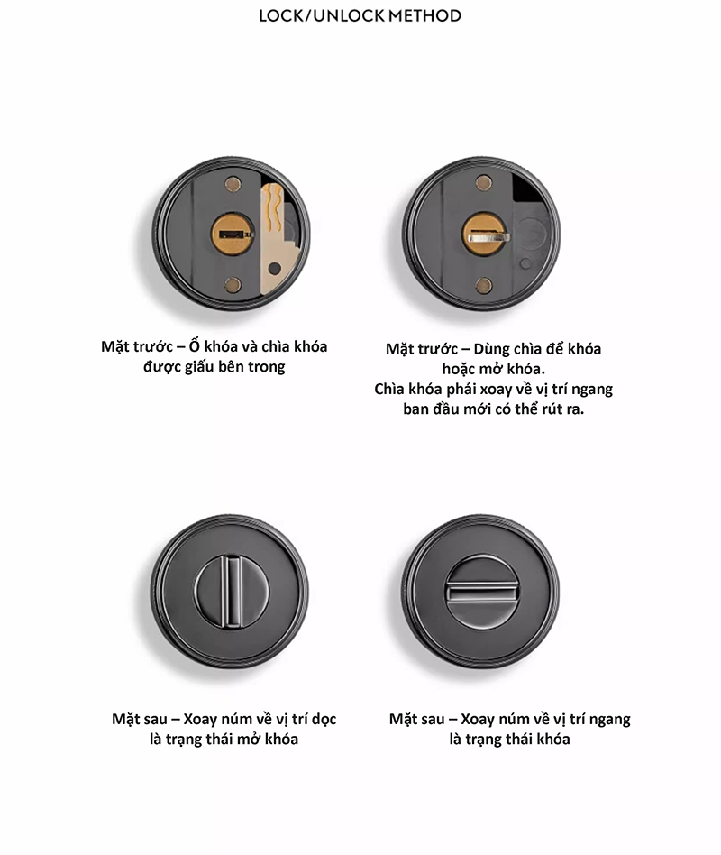 Ảnh Khóa Cửa Hợp Kim Tay Nắm Tròn Khóa Ẩn Z8-269X - 17
