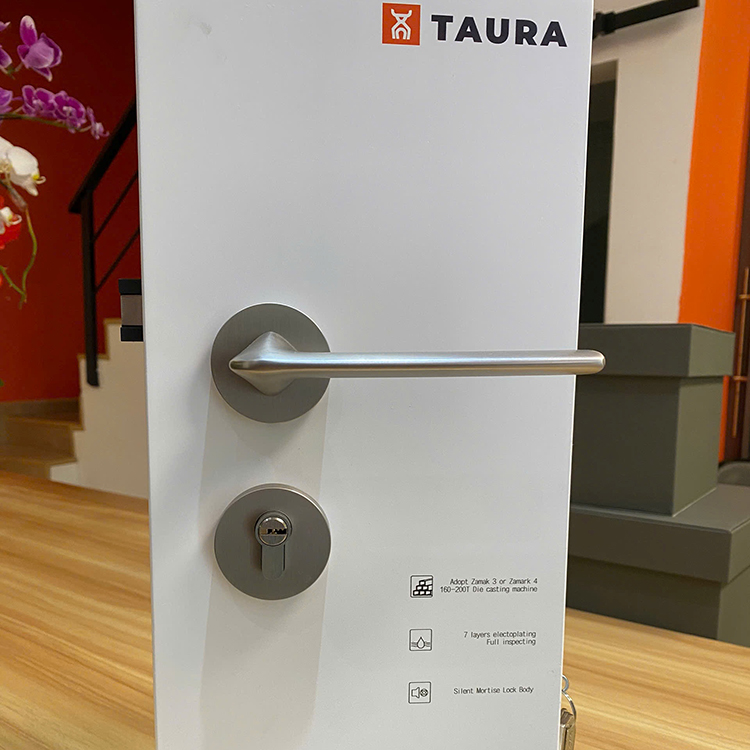Ảnh Khoá Cửa Phân Thể Hợp Kim Tay Gạt Taura D72Z218 - 9