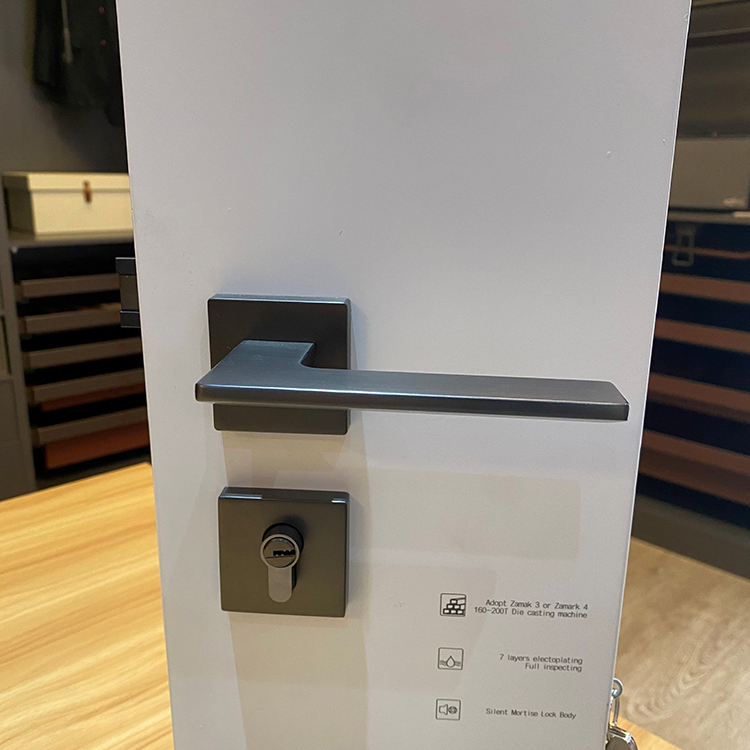 Ảnh Khoá Cửa Phân Thể Hợp Kim Tay Gạt Tối Giản Taura D71Z177 - 17