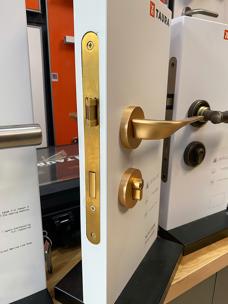 Ảnh Khoá Cửa Phòng Hợp Kim Tay Gạt Taura D72Z203 - 9