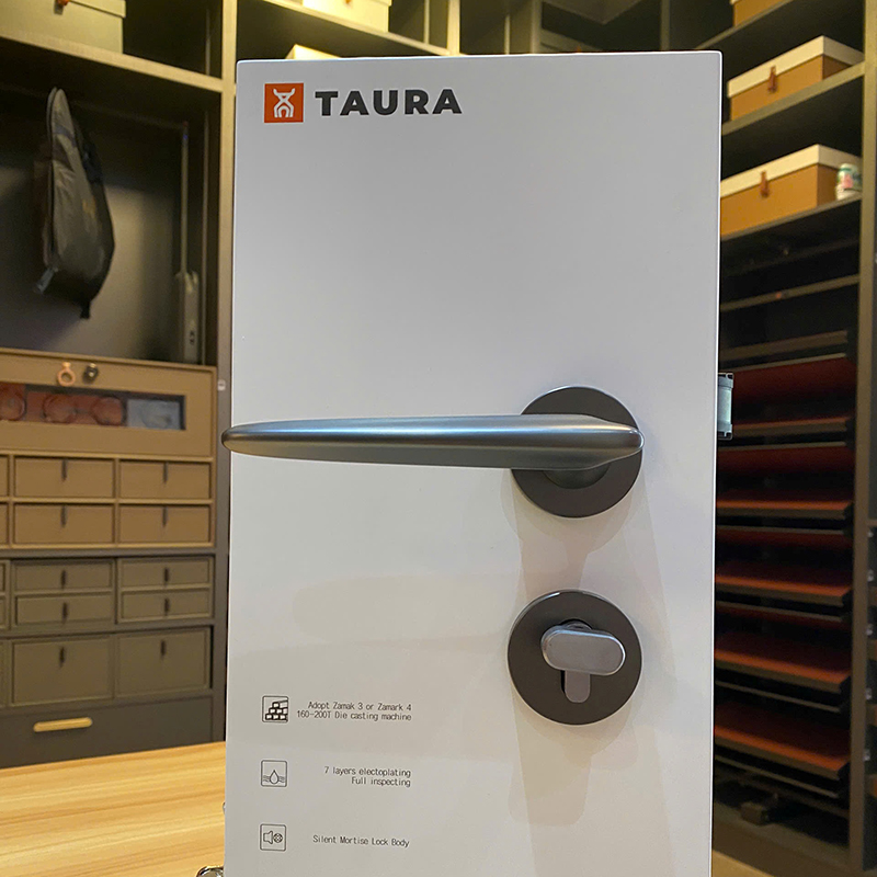 Ảnh Khoá Cửa Phòng Tay Gạt Hợp Kim Taura D72Z326 - 5