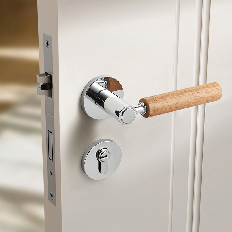 Ảnh Khoá cửa tay gạt hợp kim phối gỗ Bắc Âu Taura D72Z267 - 2 Ảnh Khoá Cửa Tay Gạt Hợp Kim Phối Gỗ Bắc Âu Taura D72Z267 - 1