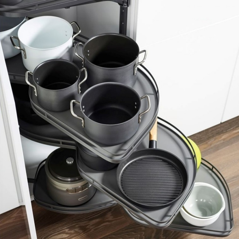 Ảnh Giải Pháp Tận Dụng Góc Chết Tủ bếp: Nên Chọn Kệ Góc Hay Mâm Xoay? - 10 Ảnh Giải Pháp Tận Dụng Góc Chết Tủ Bếp: Nên Chọn Kệ Góc Hay Mâm Xoay? - 9