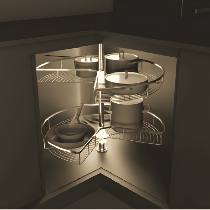 Ảnh Giải Pháp Tận Dụng Góc Chết Tủ bếp: Nên Chọn Kệ Góc Hay Mâm Xoay? - 8 Ảnh Giải Pháp Tận Dụng Góc Chết Tủ Bếp: Nên Chọn Kệ Góc Hay Mâm Xoay? - 7